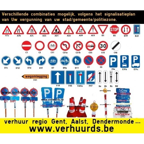 verhuur signalisatie/verkeersborden