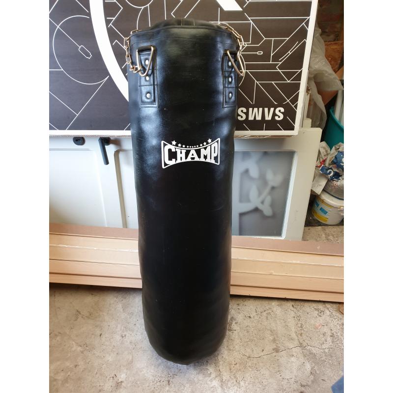 champ boksbal en everlast zakhandschoenen