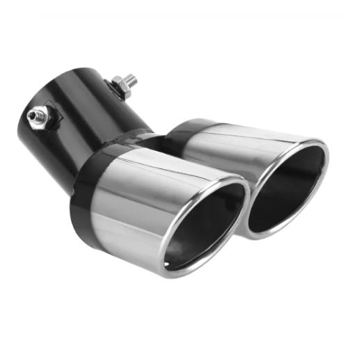 Universele Chromen dubbele uitlaat
