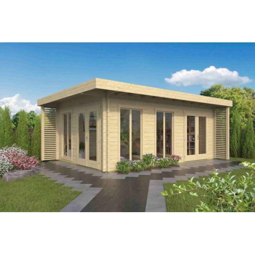 Tuinhuis-Blokhut Hildegard : 570+80x380+80cm