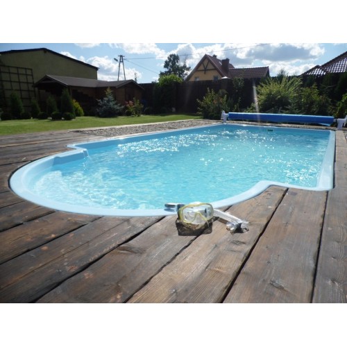 Zwembad monoblok Kalamos: 6.9 x 3.2 x 1.55 m