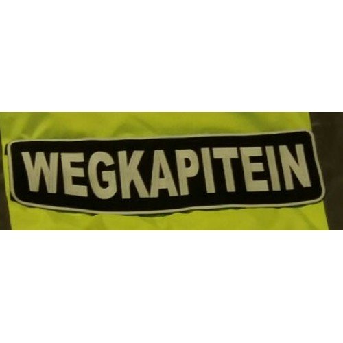 WEGKAPITEIN   fluoriserend GROOT MODEL